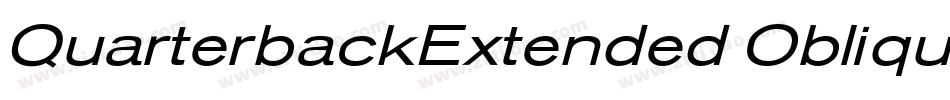 QuarterbackExtended Oblique字体转换